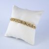Pulso Duro de Acero Inoxidable Bañado en Oro 14K - BA046 - Imagen 2