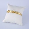 Pulso Duro de Acero Inoxidable Bañado en Oro 14K - BA063.BANGKLE(R) - Imagen 2