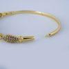 Pulso Duro de Acero Inoxidable Bañado en Oro 14K - BA118 - Imagen 3