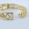 Pulso Duro de Acero Inoxidable Bañado en Oro 14K - BA012 - Imagen 3
