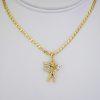 Cadena de Acero Inoxidable Bañada en Oro 14K - CH023
