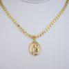 Cadena de Acero Inoxidable Bañada en Oro 14K - CH145