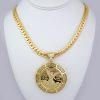 Gargantilla de Acero Inoxidable Bañada en Oro 14K - NK031