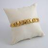 Pulso Duro de Acero Inoxidable Bañado en Oro 14K - BA137 - Imagen 2