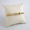 Pulso Duro de Acero Inoxidable Bañado en Oro 14K - BA142 - Imagen 2