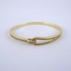 Pulso Duro de Acero Inoxidable Bañado en Oro 14K - BA172(R)