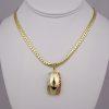 Gargantilla de Acero Inoxidable Bañada en Oro 14K - NK119