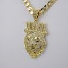 Cadena de Acero Inoxidable Bañada en Oro 14K - MCH030 - Imagen 2