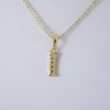 Cadena de Acero Inoxidable Bañada en Oro 14K - CH227 - Imagen 2