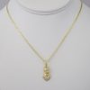 Cadena de Acero Inoxidable Bañada en Oro 14K - CH310