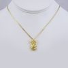 Cadena de Acero Inoxidable Bañada en Oro 14K - CH328