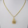 Cadena de Acero Inoxidable Bañada en Oro 14K - CH425