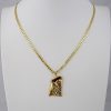 Cadena de Acero Inoxidable Bañada en Oro 14K - CH435