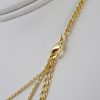 Cadena de Acero Inoxidable Bañada en Oro 14K - CH457 - Imagen 3