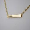 Cadena de Acero Inoxidable Bañada en Oro 14K - CH459 - Imagen 2