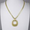 Cadena de Acero Inoxidable Bañada en Oro 14K - CH496