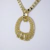 Cadena de Acero Inoxidable Bañada en Oro 14K - CH496 - Imagen 2