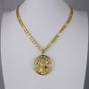 Cadena de Acero Inoxidable Bañada en Oro 14K - MCH075