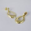 Aretes de Acero Inoxidable Bañados en Oro 14K - EA1041