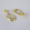 Aretes de Acero Inoxidable Bañados en Oro 14K - EA1041 - Imagen 2