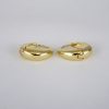 Aretes de Acero Inoxidable Bañados en Oro 14K - EA986
