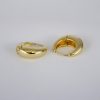 Aretes de Acero Inoxidable Bañados en Oro 14K - EA986 - Imagen 2