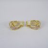Aretes de Acero Inoxidable Bañados en Oro 14K - EA991