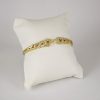 Pulso Duro de Acero Inoxidable Bañado en Oro 14K - BA242 - Imagen 2