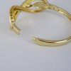 Pulso Duro de Acero Inoxidable Bañado en Oro 14K - BA248 - Imagen 3