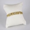 Pulso Duro de Acero Inoxidable Bañado en Oro 14K - BA255 - Imagen 2