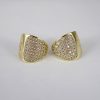 Aretes de Acero Inoxidable Bañados en Oro 14K - EA2006