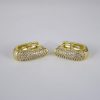 Aretes de Acero Inoxidable Bañados en Oro 14K - EA2009