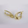 Aretes de Acero Inoxidable Bañados en Oro 14K - EA2090