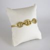 Pulso Duro de Acero Inoxidable Bañado en Oro 14K - BA276 - Imagen 2