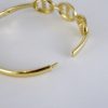 Pulso Duro de Acero Inoxidable Bañado en Oro 14K - BA276 - Imagen 3