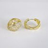 Aretes de Acero Inoxidable Bañados en Oro 14K - EA3082B - Imagen 2