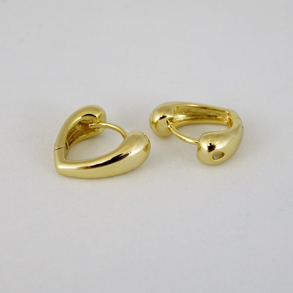 Aretes de Acero Inoxidable Bañados en Oro 14K - EA4021 - Imagen 2