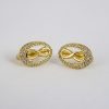 Aretes de Acero Inoxidable Bañados en Oro 14K - EA4036