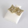 Aretes de Acero Inoxidable Bañados en Oro 14K - EA5000