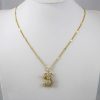 Cadena de Acero Inoxidable Bañada en Oro 14K - CH611