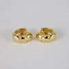 Aretes de Acero Inoxidable Bañados en Oro 14K - EA5095