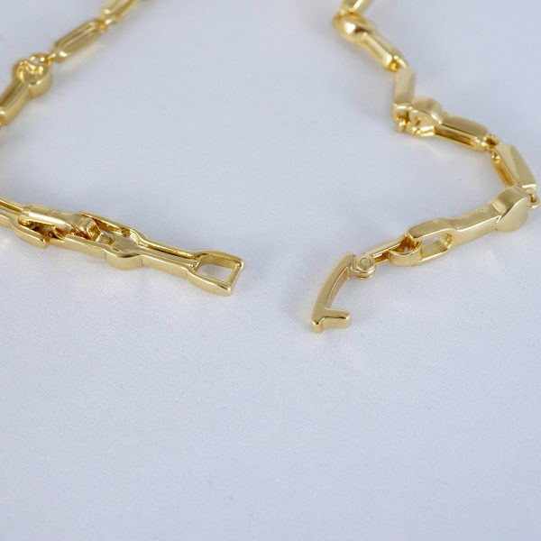 Brazalete de Acero Inoxidable Bañado en Oro 14K - BR754 - Imagen 3