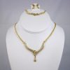 Set de Acero Inoxidable Bañado en Oro 14K - SET052