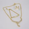 Set de Acero Inoxidable Bañado en Oro 14K - SET052 - Imagen 2