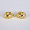 Aretes de Acero Inoxidable Bañados en Oro 14K - EA5300