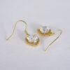 Aretes de Acero Inoxidable Bañados en Oro 14K - EA5302 - Imagen 2