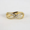 Anillo de Acero Inoxidable Bañado en Oro 14K - RG349