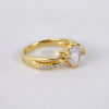 Anillo de Acero Inoxidable Bañado en Oro 14K - RG368 - Imagen 2