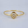 Pulso Duro de Acero Inoxidable Bañado en Oro 14K - BA293