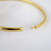Pulso Duro de Acero Inoxidable Bañado en Oro 14K - BA293 - Imagen 3